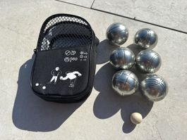 Boccia Kugeln Set 70mm 560g mit Tasche neuwertig