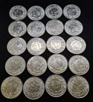 Münzenlot 2Fr. 1967 letzter Silberjahrgang, 20 Stück, Silber