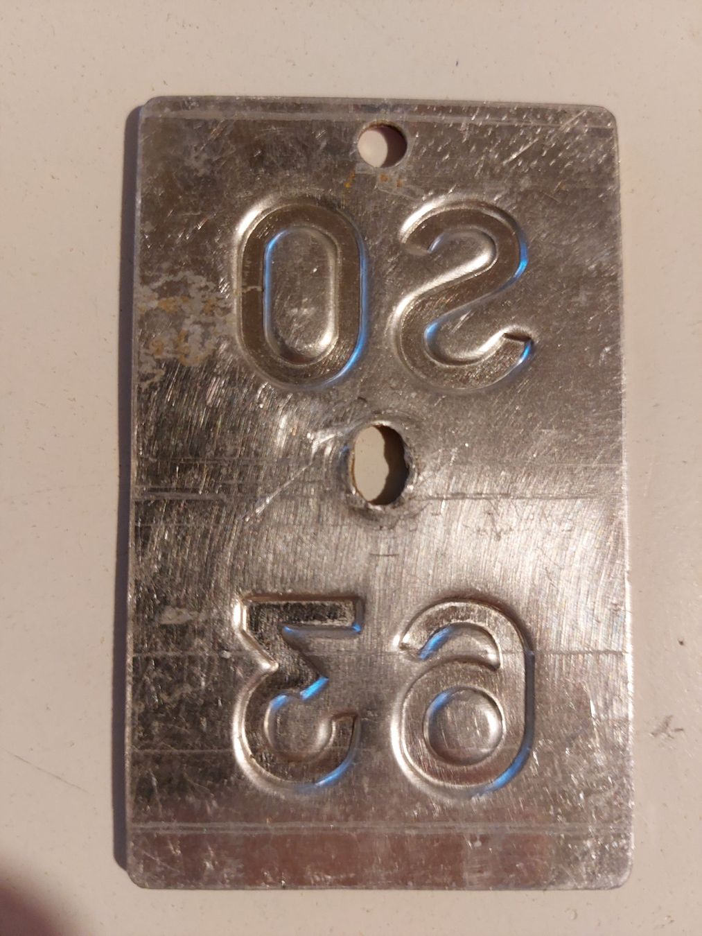 Puch Insegne: Velonummer SO 63 plaque Velo – Usato da Schenkon venduto da Uhu007 1