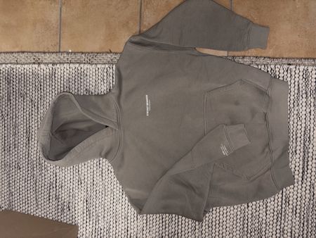 WRSTBHVR Kapuzenpullover beige / grün Grösse XS / oversize