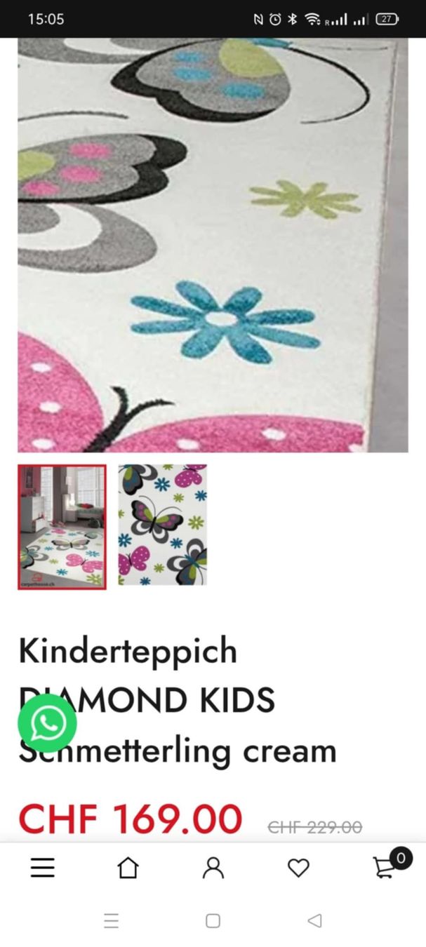 Tappeti: Teppich fürs Kinderzimmer – Usato da Brienz BE venduto da TochtersSparschwein