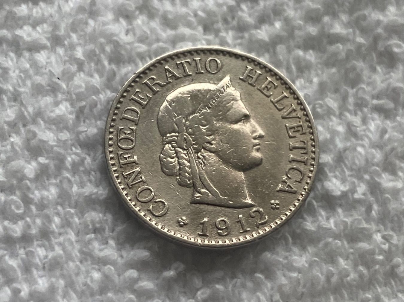 Tutti le monete: 10 centimes/rappen 1912 – Usato da Nyon venduto da Ilmi09