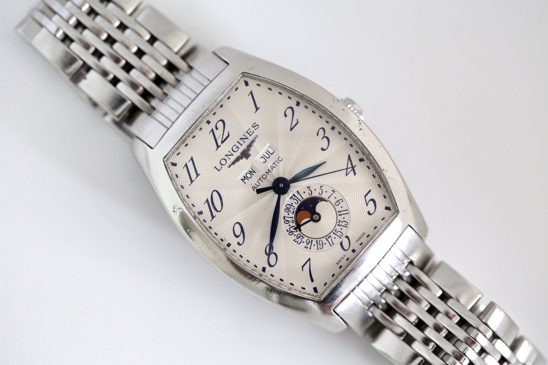 Longines Uhren: Longines Evidenza Herrenuhr mit Mondphase – Gebraucht aus Reinach BL von Han-Numismatik 1