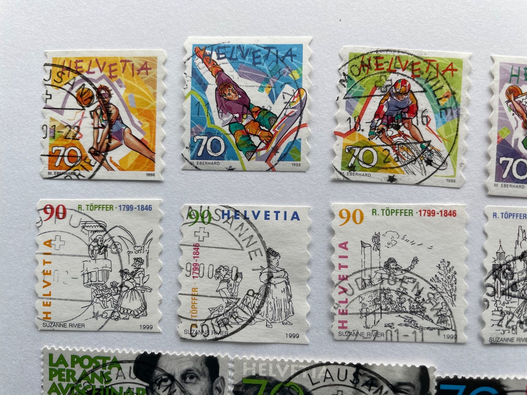 Tous les timbres: BELLES OBLIT. VARIEES + se tenant – D'occasion à Sonceboz-Sombeval par Comment2 1