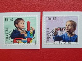 2018, Pro Juventute 422A-421A - Serie ET-Halbmond, tadellos