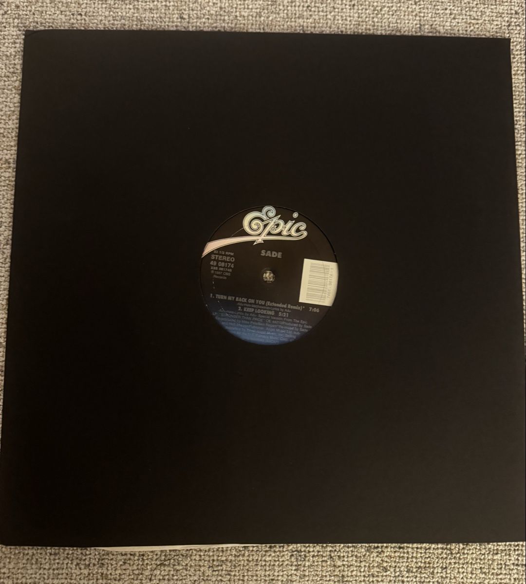 Dischi in vinile: Sade - Turn My Back On You  - 12" Maxi - 80s – Usato da Rorbas venduto da BlackstarRecords 1