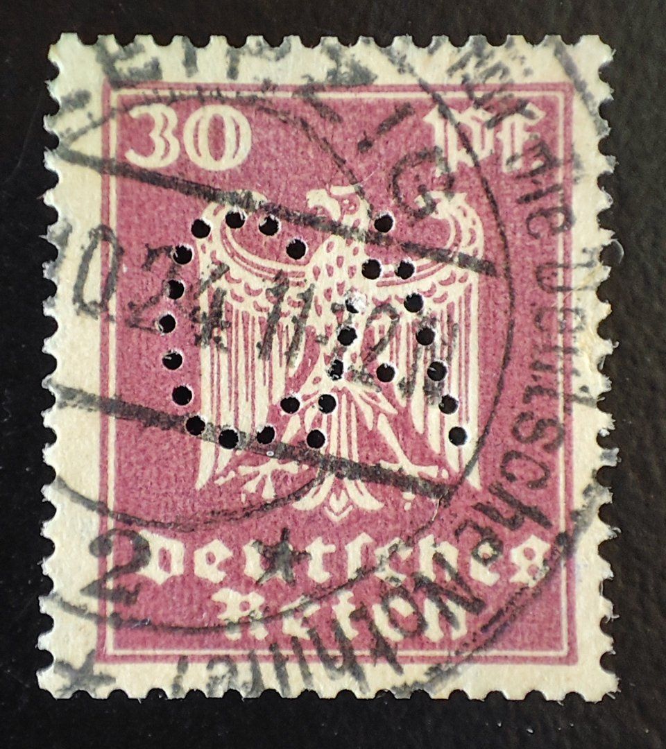 Alle Briefmarken: Briefmarke Deutsches Reich 1924 – Gebraucht aus Lenzburg von Dani_Lenzburg