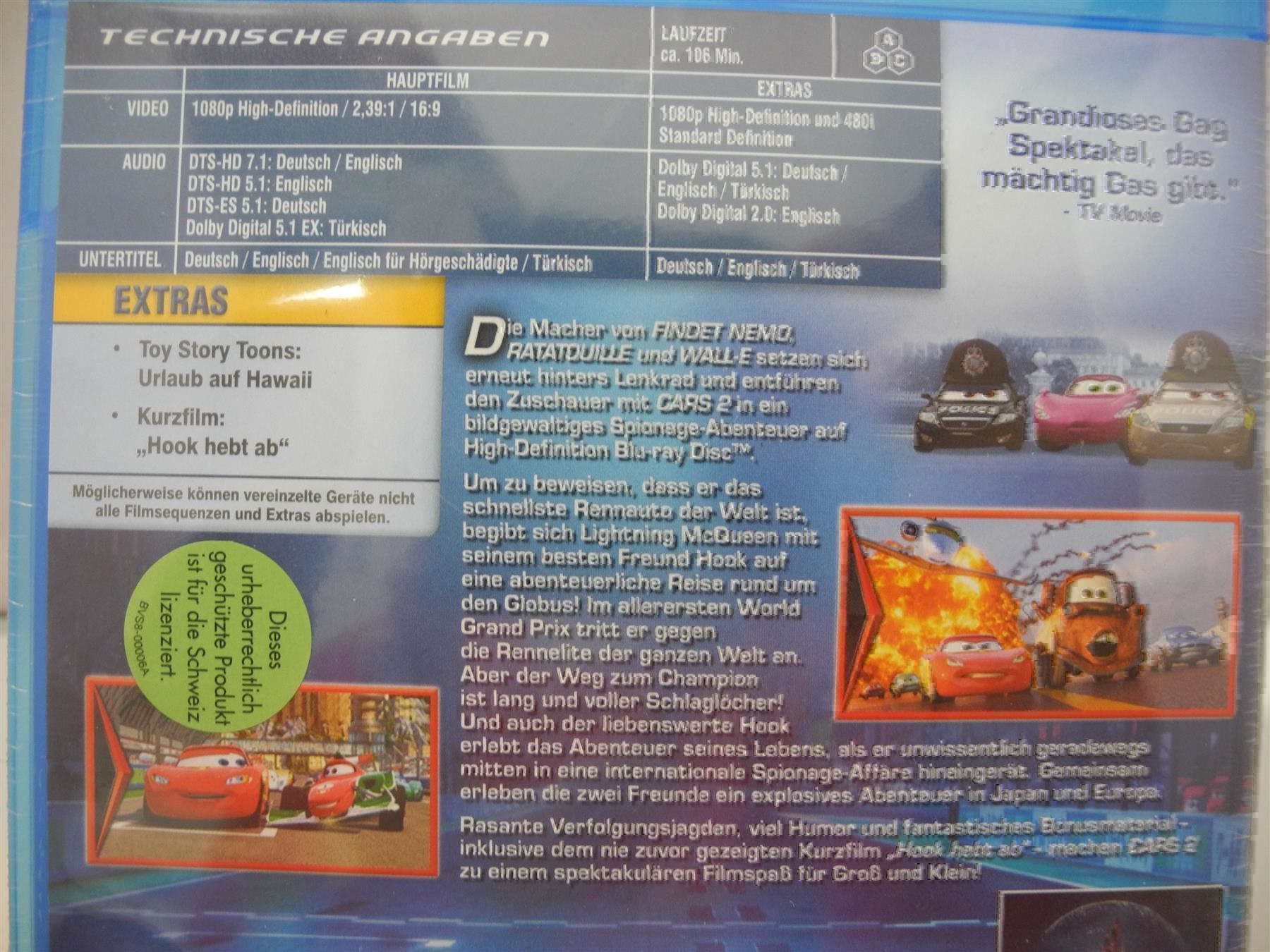 Alle DVDs: Disney Pixar DVD Cars 2, Nr. 655 – Neu und originalverpackt aus Kottwil von Crazyrolf 2
