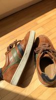 Braune Leder Sneakers, Gr. 29, für Kind, Vintage Look