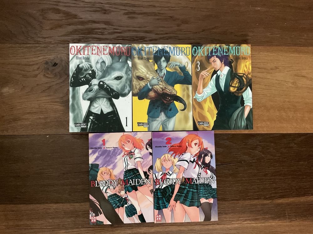 Fumetti: Bloody maiden Band 1-2 und Okitenemuru Band 1-3 – Nuovo (secondo la descrizione) da Grindel venduto da 3TWC910
