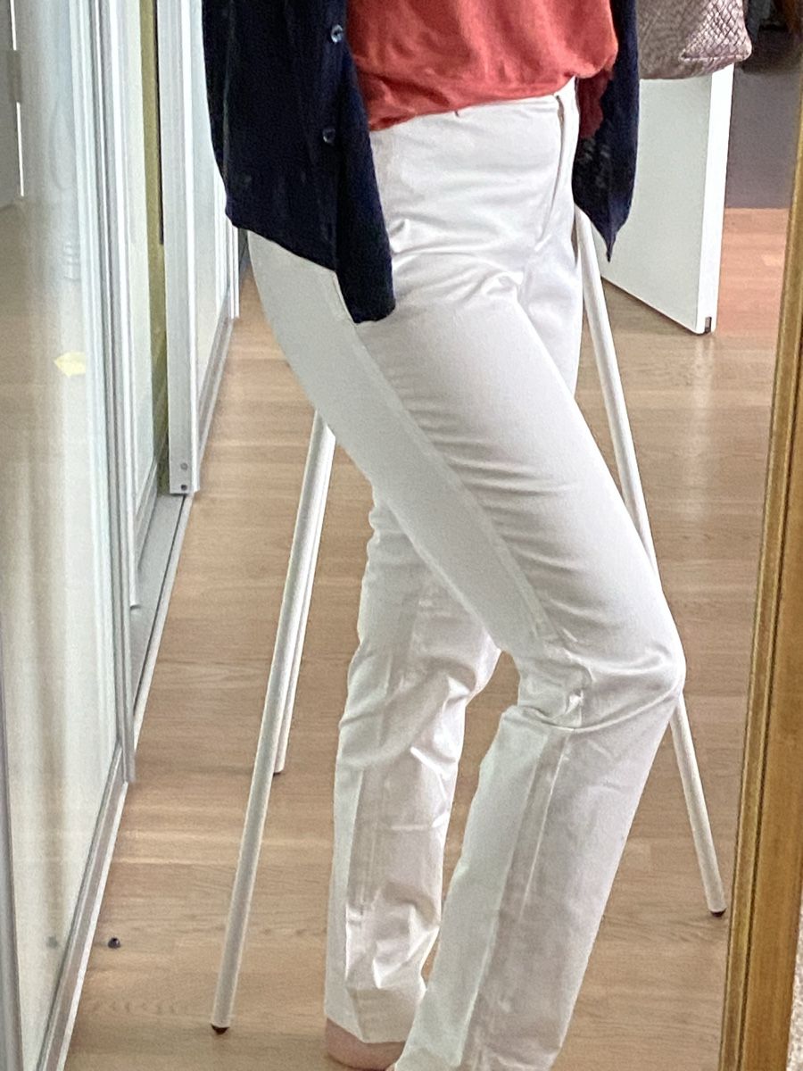 Pantaloni: S. Oliver Chino Hose weiss 34 – Usato da Oberrohrdorf venduto da Desteny1 8