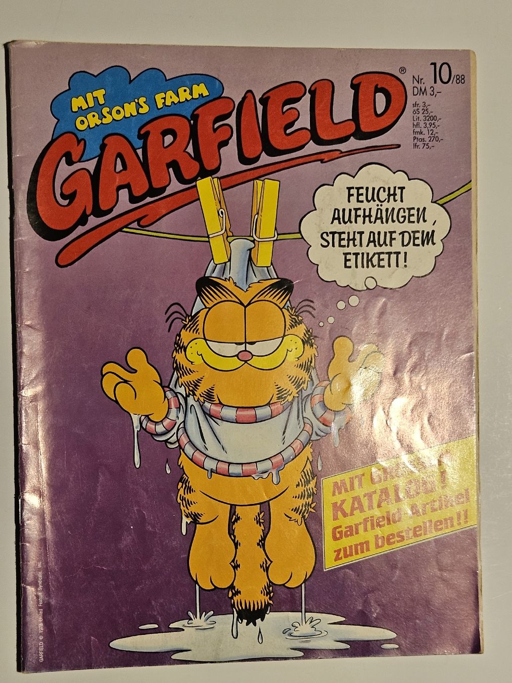 Fumetti: Garfield Comic-Heft Nr. 10/88 / #WT18 – Usato da Oberdorf BL venduto da BaldenEagle