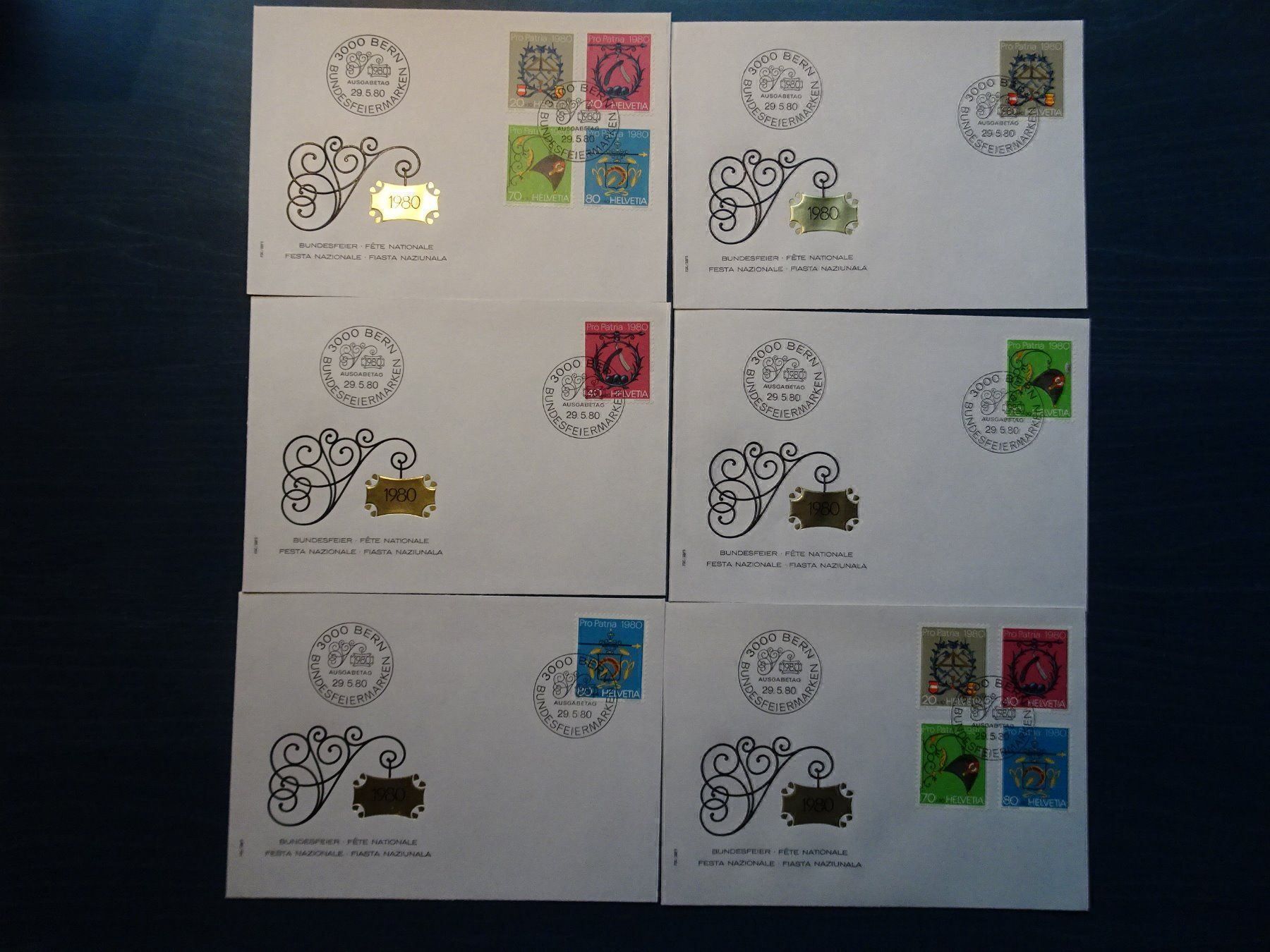 Tous les timbres: PP 1980 – Neuf (Voir description) à Aadorf par Chnorli-Furz