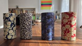 4 Japanisch washi Teedosen 