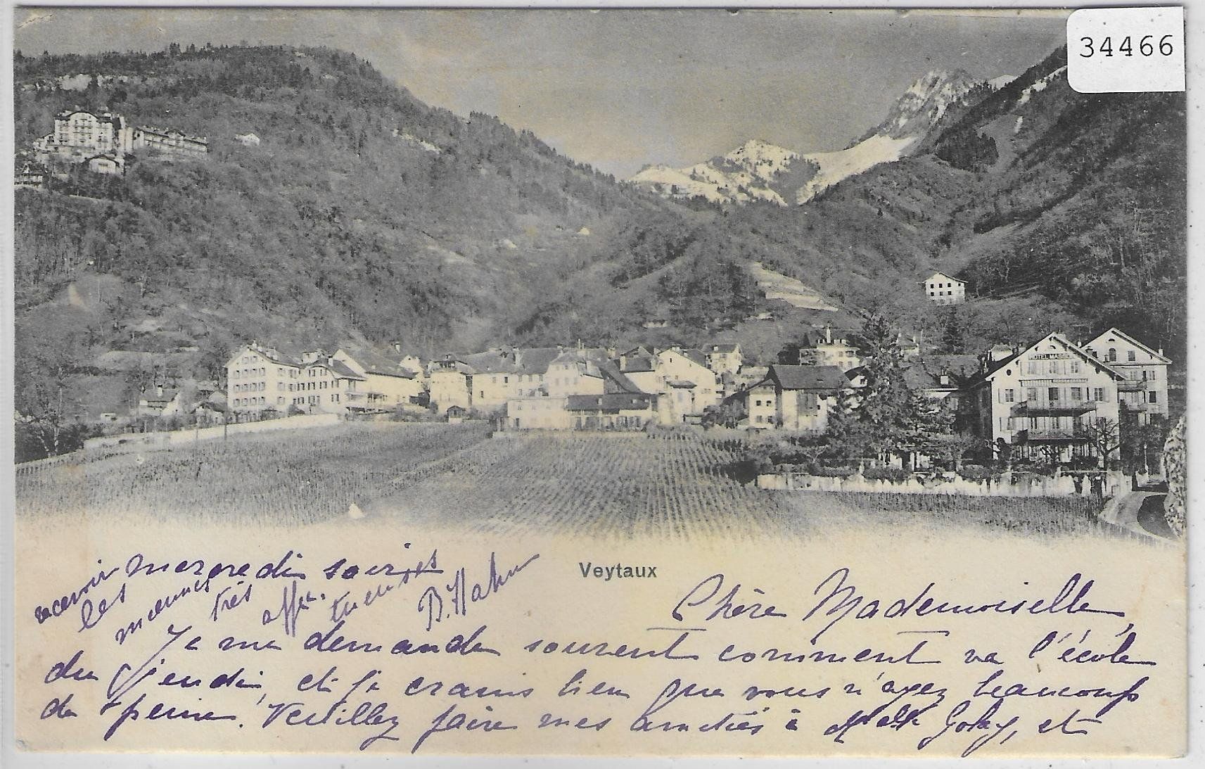 Ansichtskarten: Veytaux - Vue generale – Gebraucht aus Ettingen von Kartenplanet