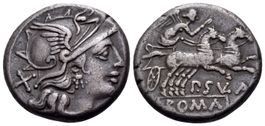 PUB. SULLA silver denarius (151 BC)