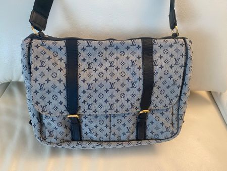 LOUIS VUITTON - Maman Diaper Bag Navy Mini Lin