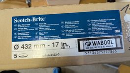 3M Scotch-Brite Reinigungspads 17",  10 x Grün neu, 2 x Rot