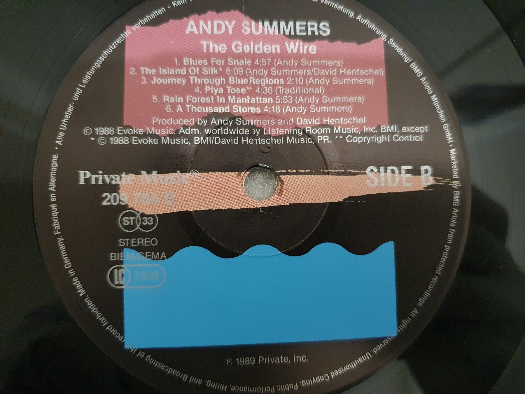 Dischi in vinile: Andy Summers – The Golden Wire – Usato da Uster venduto da Vinyl-Leidenschaft 5