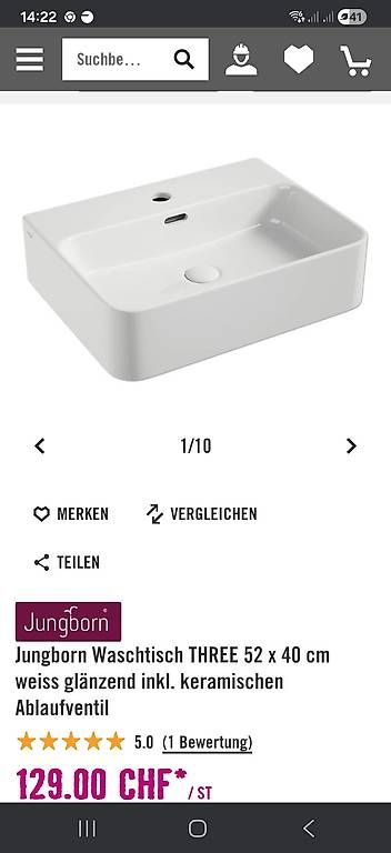 Lavabi & lavandini: Aufsatzwaschbecken – Nuovo e nell'imballaggio originale da Adliswil venduto da adrianna83 1