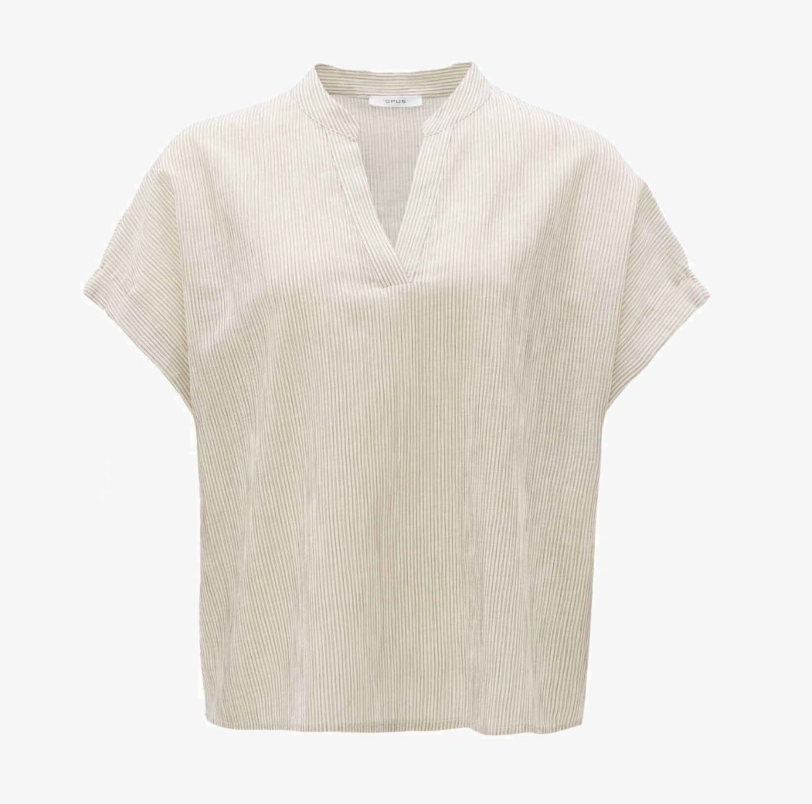 Opus Camicette: Opus Bluse Gr. 38 beige gestreift - NEU – Nuovo e nell'imballaggio originale da Wegenstetten venduto da ItsVi 1