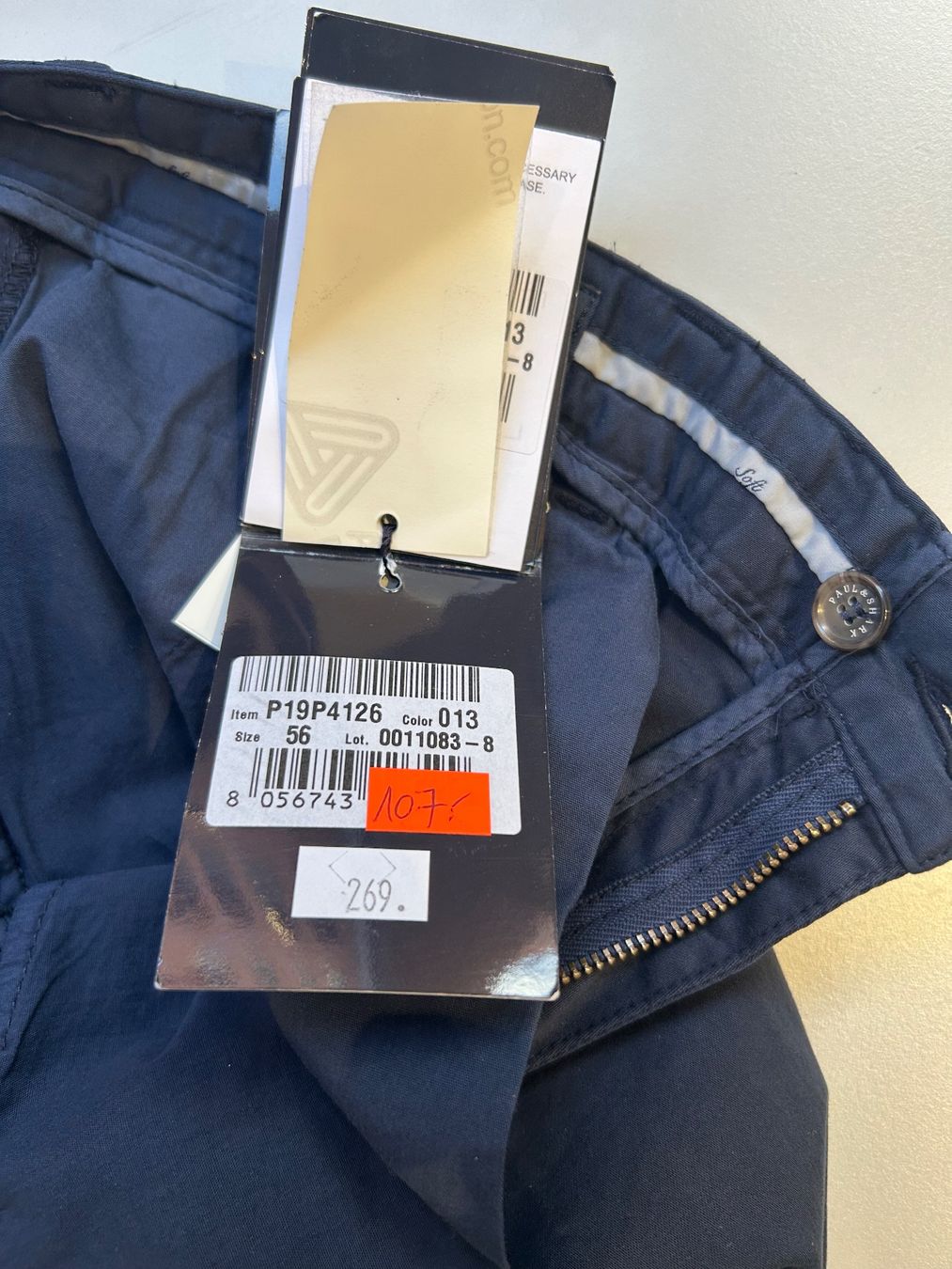 Paul & Shark Pantaloni: Paul & Shark Hose softtouch navy, Gr. 56, neu – Nuovo e nell'imballaggio originale da Glattpark(Opfikon) venduto da Cmberger 5