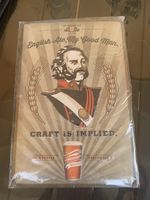 Plaque émaillée Bombardier Beer