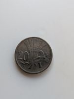Tschechoslowakei 20 Heller 1921 Münze 