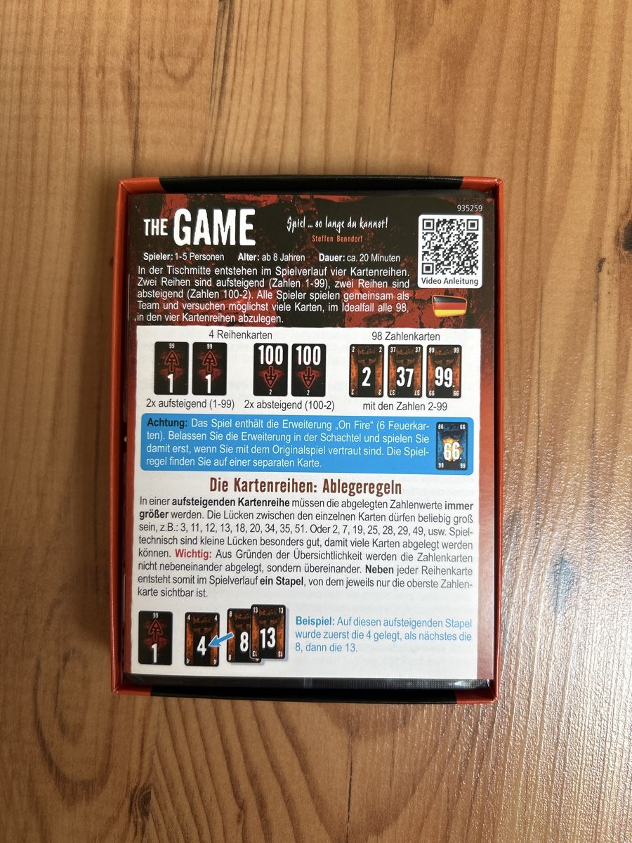 Giochi: Kartenspiel The Game – Nuovo e nell'imballaggio originale da Hausen AG venduto da cele01 1