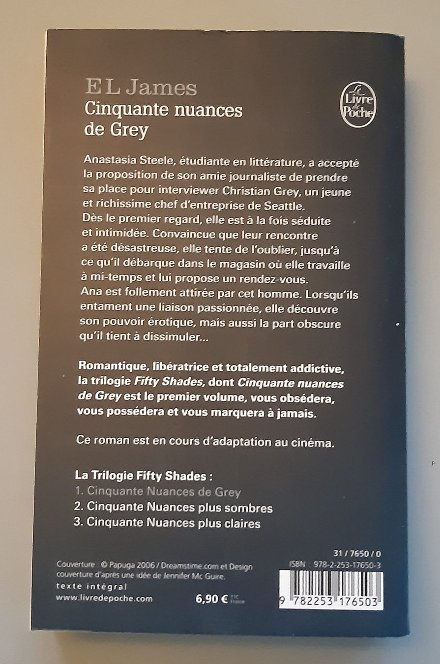 Libri: Cinquante nuances de Grey - EL James – Usato da La Chaux-de-Fonds venduto da beasach 1