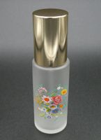 Parfümzerstäuber mit Blumenmotiv, geeigstes Glas 13 cm / NEU