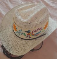 Cappello da cowboy estivo, decorato a mano