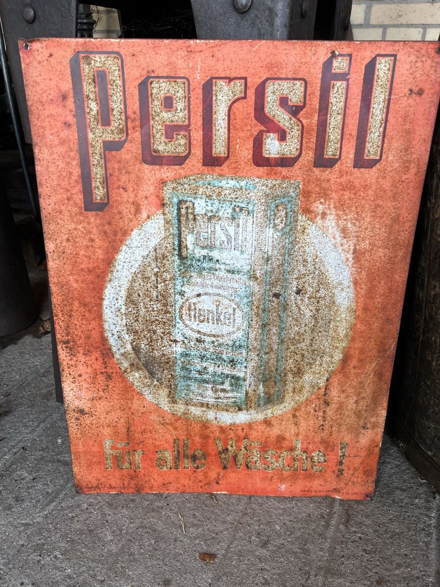Persil Insegne: Original Persil Blechschild Reklameschild Henkel Basel – Usato da Theilingen venduto da ovi123 3
