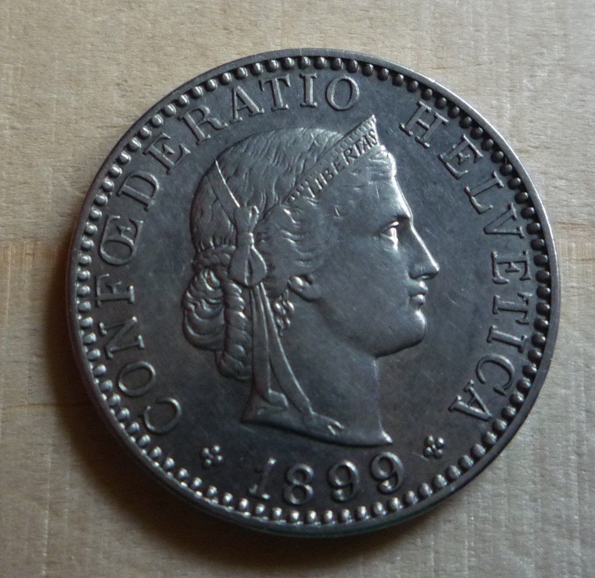Toutes les monnaies: 20 Rappen 1899, stgl, Kat. CHF 250.-- – D'occasion à Rieden SG par Sammelfreund