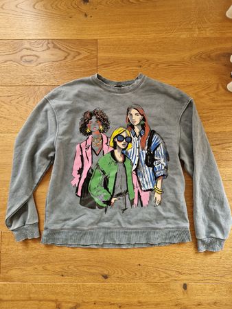 Oversize Sweatshirt Zara Grösse M