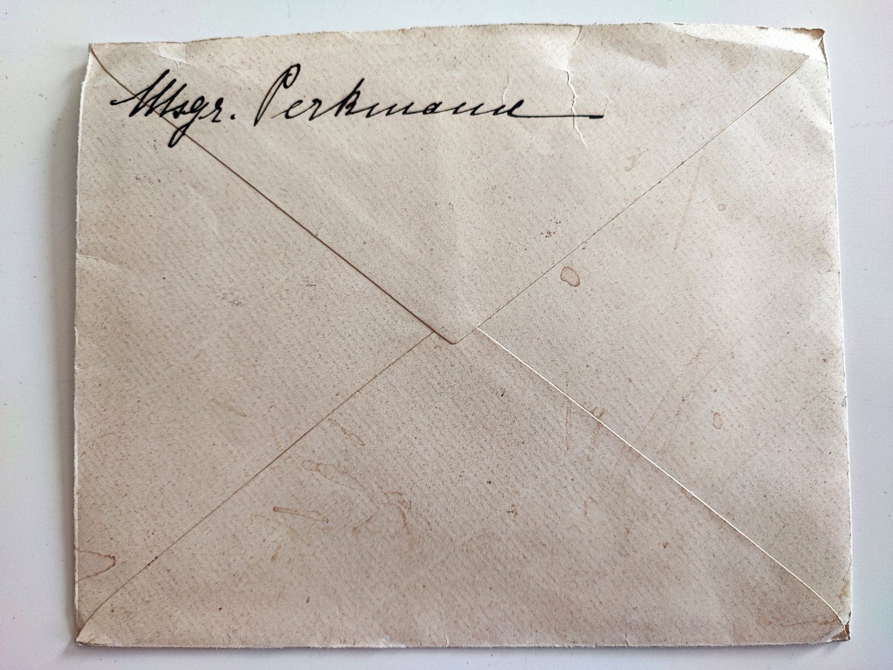 Alle Briefmarken: Briefumschlag von Msgr. Perkmann an Gräfin Rosa Schaffgotsch – Gebraucht aus Zuerich von Antiquarium 1