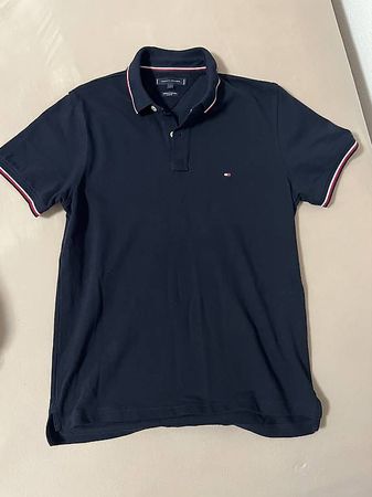 Tommy Hilfiger Polo Slim Fit Gr. L Navy-blau