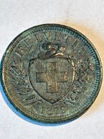 2 Rappen Münze 1879