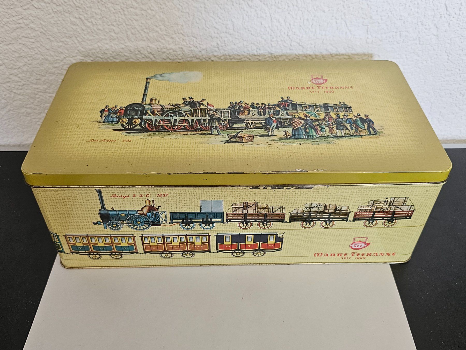 Modelleisenbahnen: Alte Metall Box Eisenbahn Motive – Gebraucht aus Hunzenschwil von swissladyshop