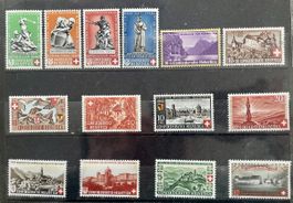 CH Pro Patria Sammlung nicht gestempelt, siehe Abbildungen