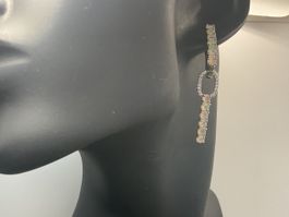 Opal Ohrringe in Sterlingsilber, zwei in einem