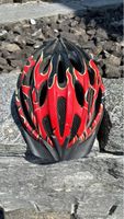 Flammender Velohelm für sichere Fahrten! Grösse L