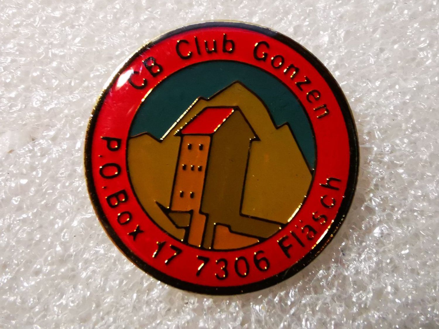 Broschen & Nadeln: Ansteckpin 12: CB Club Gonzen – Gebraucht aus Oppligen von Pin-Fall-Shop