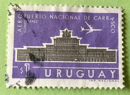 BRIEFMARKEN AUS  Uruguay Flughafen Carrasco  GESTEMPELT  