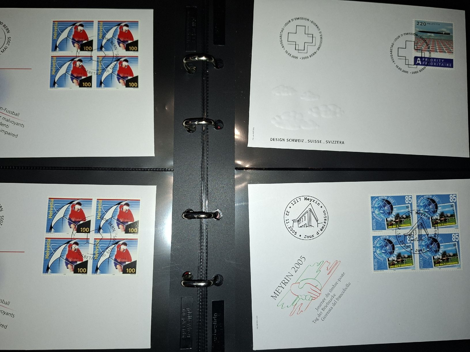 Tutti i francobolli: FDC 4er Blocks Sammlung / Div mit Album – Usato da Balgach venduto da SIMEON27 6