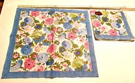 Servietten mit Blumenmuster, Vintage, Neu