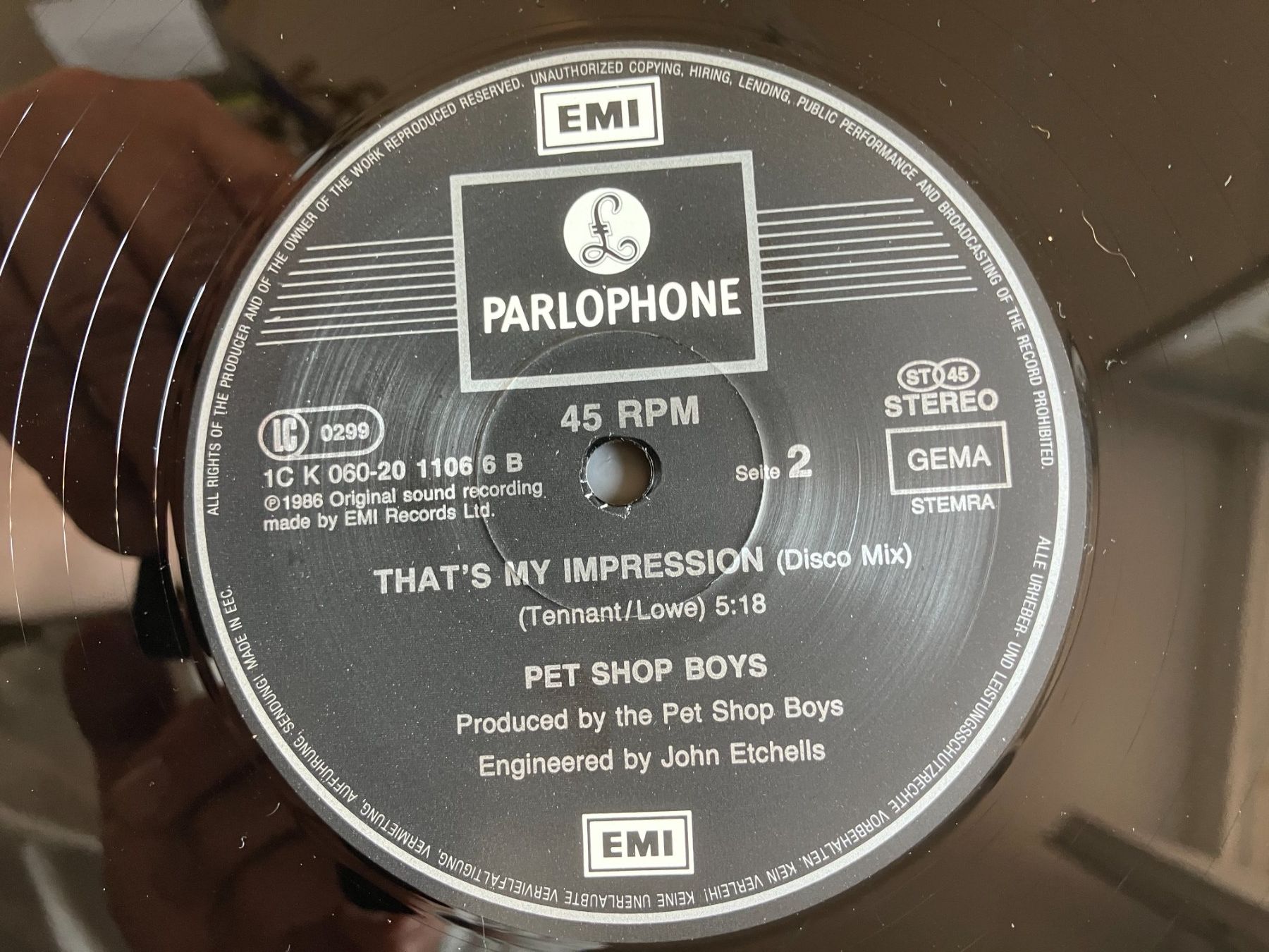 Dischi in vinile: Pet Shop Boys – Usato da Aarwangen venduto da Jukebox3 7