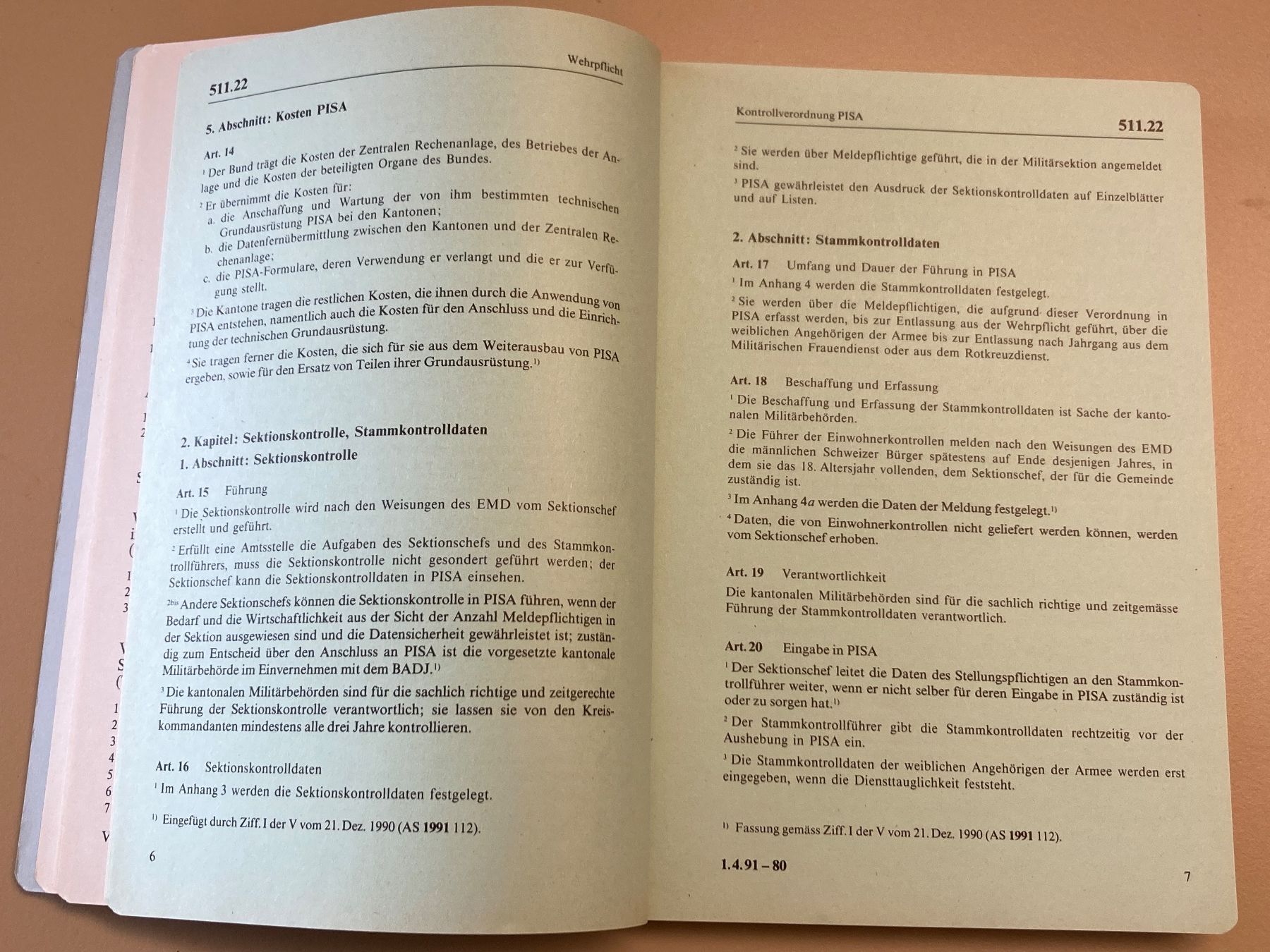 Bücher: Reglement: Militärisches Kontrollwesen - Schweizer Armee – Gebraucht aus Brütten von Hst1 5