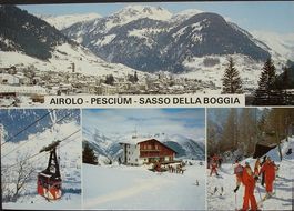 AIROLO PESCIÜM SASSO DELLA BOGGIA Luftseilbahn, Ski-Läufer
