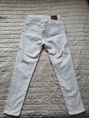 Levi's Mile High Super Skinny Jeans, White, Size 29.